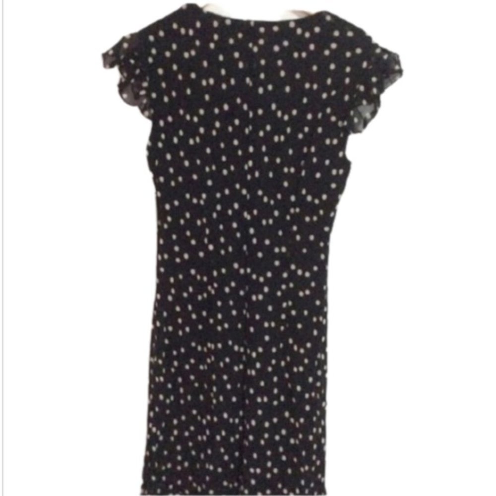 🍃 Evan Picone Black/White Polkadot Dress - Picture 2 of 5